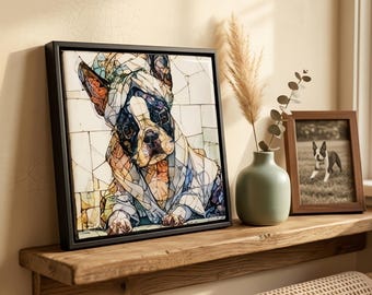 Boston Terrier Spa Dog Ceramic Tile thumbnail 1