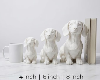 Dachshund Realistic Seated Dog Statue thumbnail 3