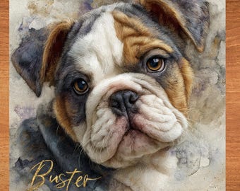 English Bulldog Decorative Tile thumbnail 1