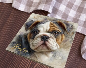 English Bulldog Decorative Tile thumbnail 3