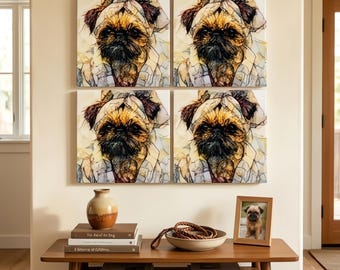 Brussels Griffon Spa Dog Ceramic Tile thumbnail 4