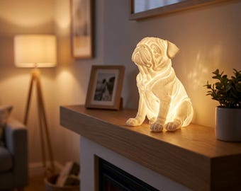 Pug Dog Luminary Night Light thumbnail 3