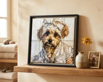 Maltipoo Spa Dog Ceramic Tile thumbnail 1