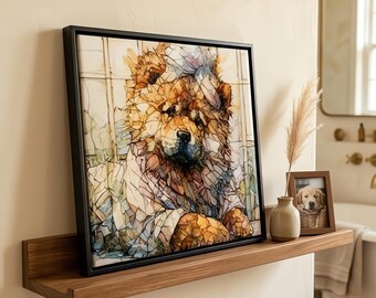 Chow Chow Spa Dog Ceramic Tile thumbnail 1