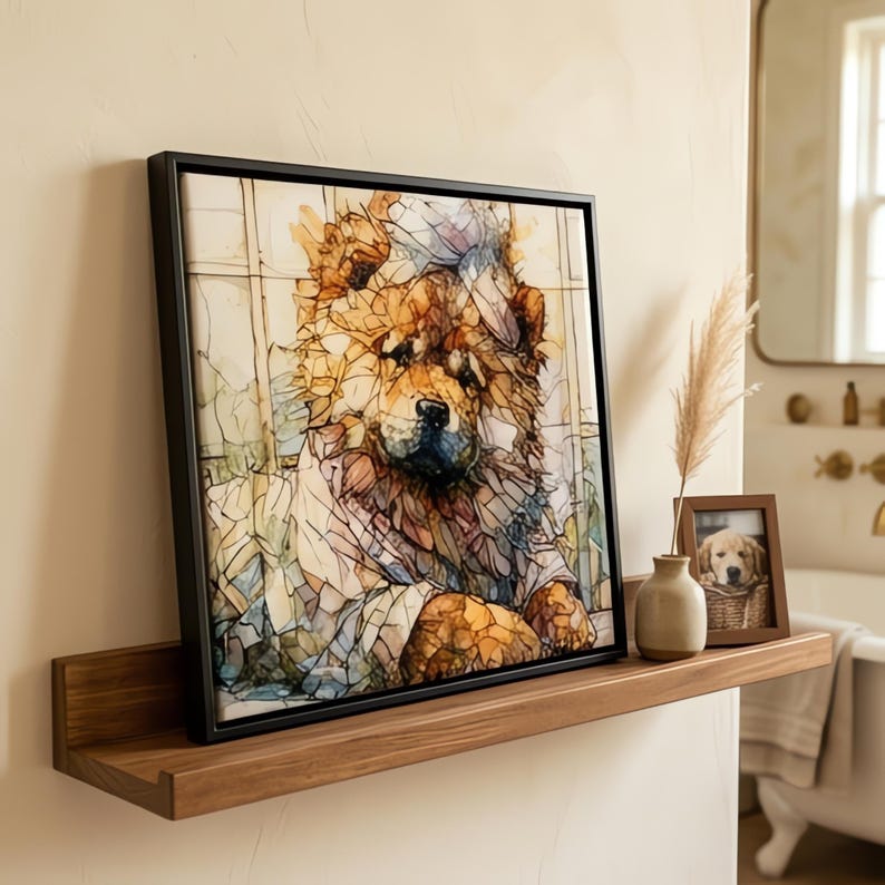 Chow Chow Spa Dog Ceramic Tile