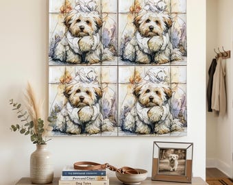 Coton de Tulear Spa Dog Ceramic Tile thumbnail 4