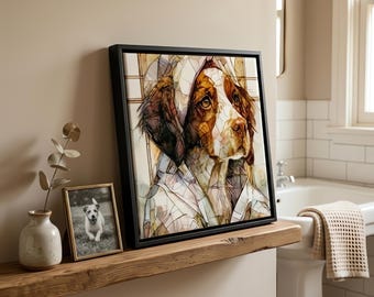Brittany Spa Dog Ceramic Tile thumbnail 1