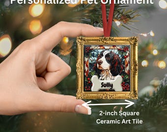English Springer Spaniel Holiday Ornament thumbnail 2