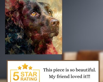 Boykin Spaniel USA Flag Patriotic Dog Ceramic Tile thumbnail 4