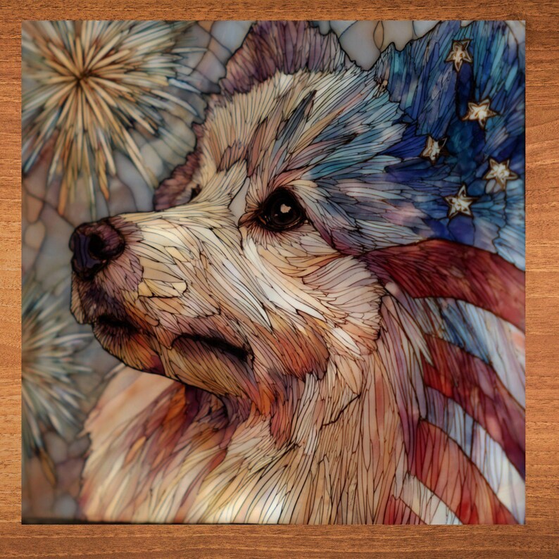 Keeshond handcrafted in Knoxville