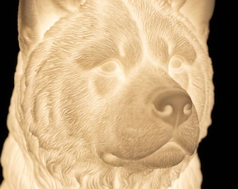 Akita Dog Luminary Night Light thumbnail 4