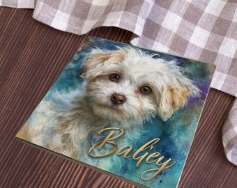 Bichon Frise Decorative Tile thumbnail 3