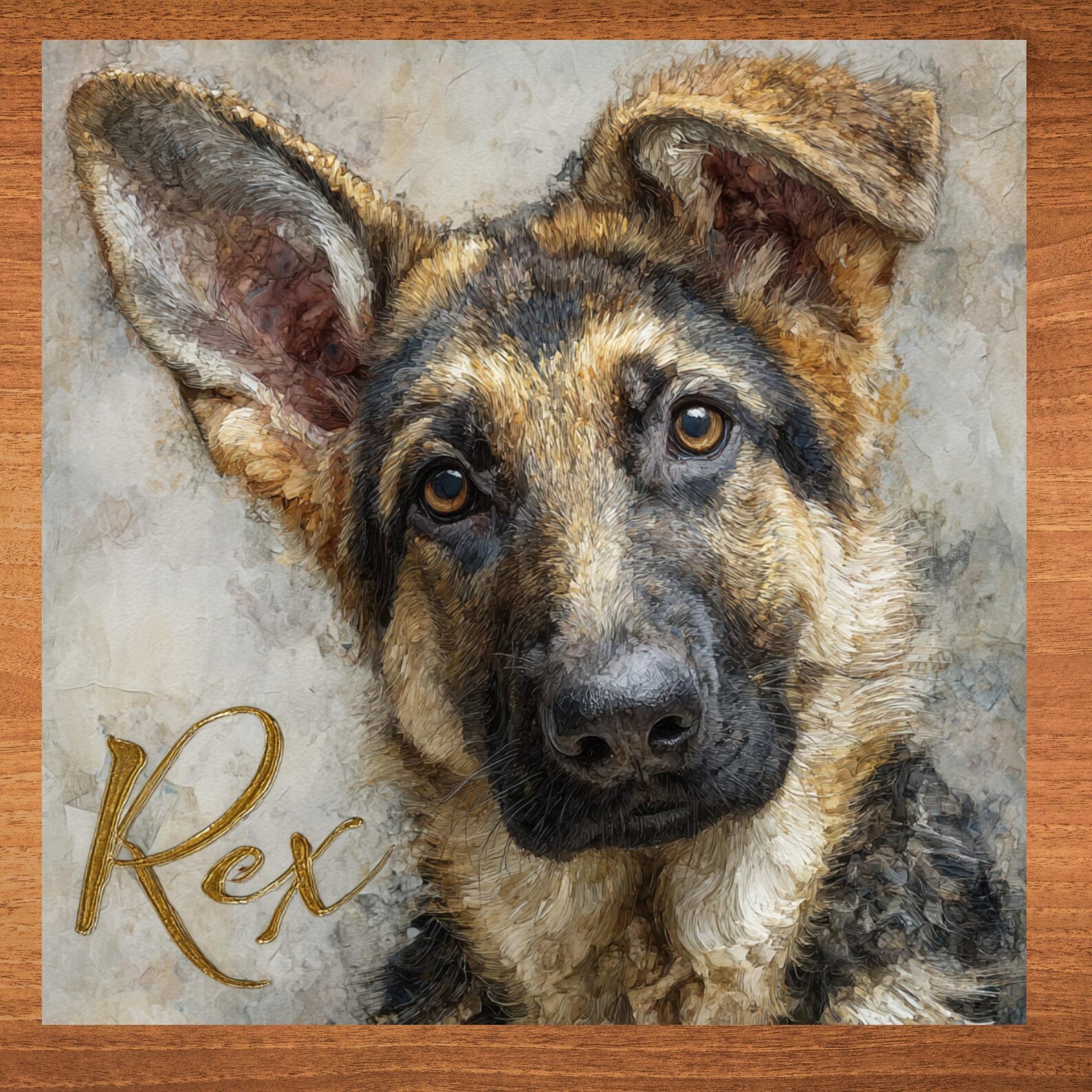 German Shepherd Decorative Tile
