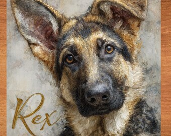 German Shepherd Decorative Tile thumbnail 1