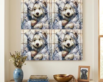 Samoyed Spa Dog Ceramic Tile thumbnail 4