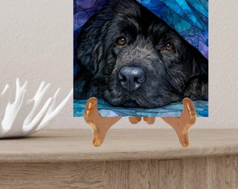 Newfoundland Under the Blanket Ceramic Tile thumbnail 2
