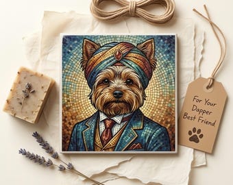 Scottish Terrier Spa Dog Ceramic Tile thumbnail 2