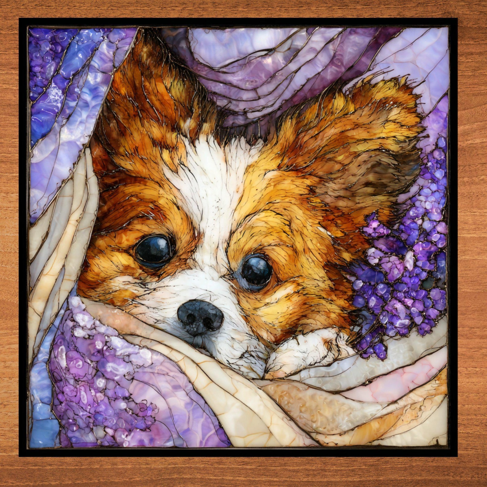Papillon Under the Blanket Ceramic Tile