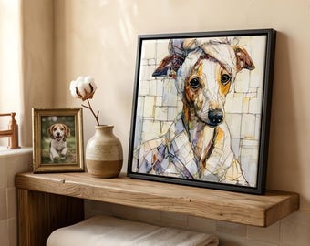 Italian Greyhound Spa Dog Ceramic Tile thumbnail 1