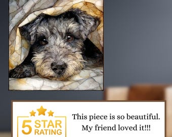 Schnoodle Under the Blanket Ceramic Tile thumbnail 3