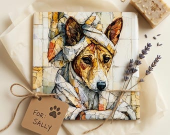 Basenji Spa Dog Ceramic Tile thumbnail 2