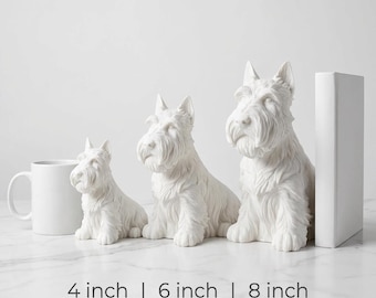 Scottish Terrier Realistic Seated Dog Statue thumbnail 3