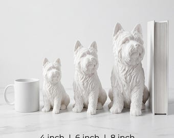 Cairn Terrier Realistic Seated Dog Statue thumbnail 3