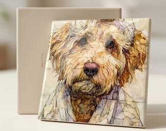 Labradoodle Spa Dog Ceramic Tile thumbnail 3