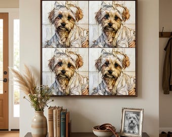 Maltipoo Spa Dog Ceramic Tile thumbnail 4
