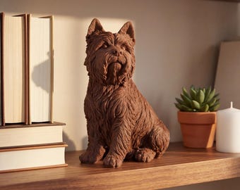 Cairn Terrier Realistic Seated Dog Statue thumbnail 4