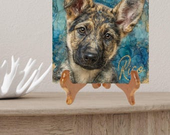 Belgian Malinois Decorative Tile thumbnail 2