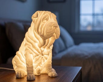 Shar Pei Dog Luminary Night Light thumbnail 1