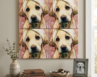 Labrador Retriever Spa Dog Ceramic Tile thumbnail 4