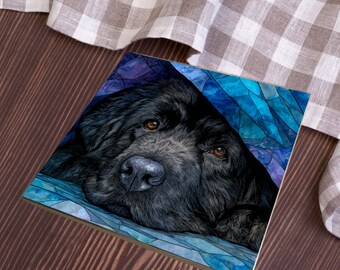 Newfoundland Under the Blanket Ceramic Tile thumbnail 4