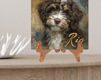 Portuguese Water Dog Decorative Tile thumbnail 2