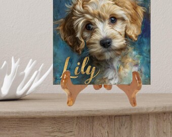 Standard Poodle Decorative Tile thumbnail 2