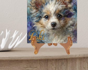 American Eskimo Dog Decorative Tile thumbnail 2