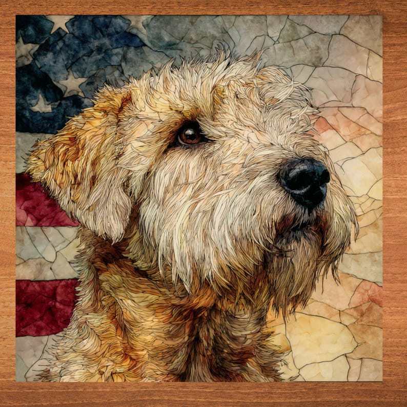 Wheaten Terrier handcrafted in Knoxville