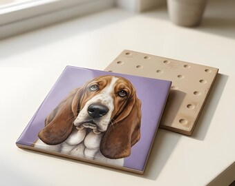 Beagle Spa Dog Ceramic Tile thumbnail 3