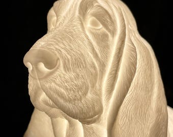 Basset Hound Dog Luminary Night Light thumbnail 4
