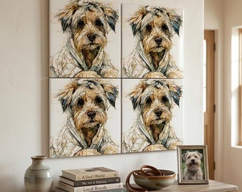 Schnoodle Spa Dog Ceramic Tile thumbnail 4