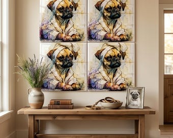 Puggle Spa Dog Ceramic Tile thumbnail 4