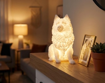 Pomsky Dog Luminary Night Light thumbnail 3