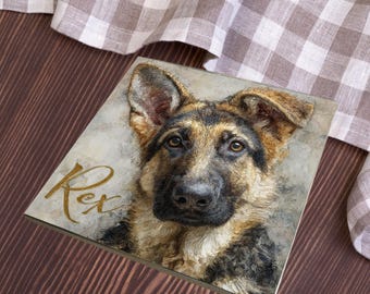 German Shepherd Decorative Tile thumbnail 3