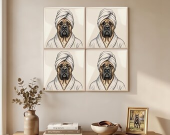 Cane Corso Spa Dog Ceramic Tile thumbnail 4
