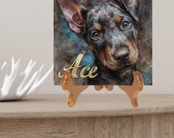 Doberman Pinscher Decorative Tile thumbnail 2