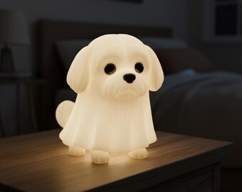 Shih Tzu Sheet Ghost Nightlight thumbnail 1