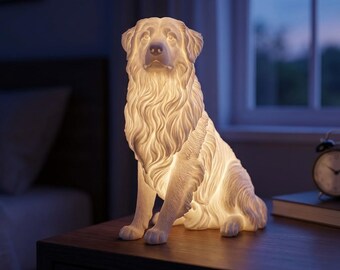 Australian Shepherd Dog Luminary Night Light thumbnail 1