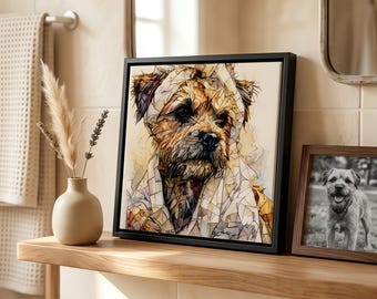 Border Terrier Spa Dog Ceramic Tile thumbnail 1
