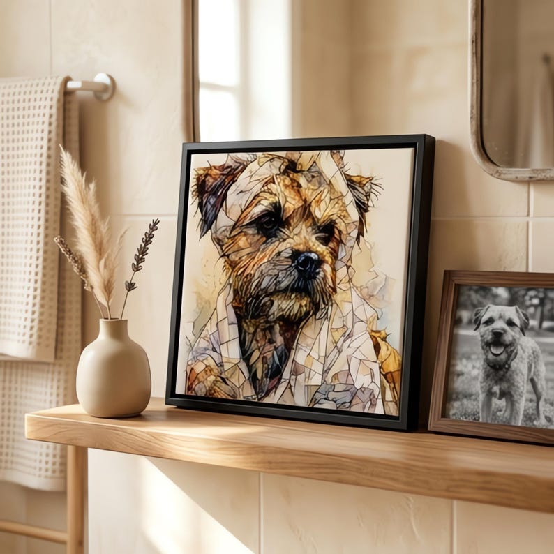 Border Terrier Spa Dog Ceramic Tile